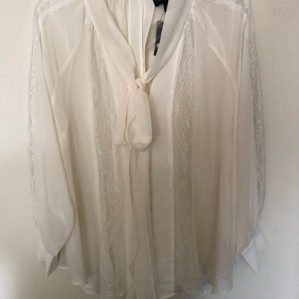 Lace Victorian ivory blouse